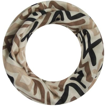 Majea Loop Schal Damen Schlauchschal Halstuch schmaler Loopschal (880051) (beige 4)