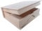 WooDeeDoo Lockable Deep Wooden Book Shaped Storage Box – Large Decorative Keepsake Gift Case with Key Lock for Crafts Accessories Jewellery DIY Project Unfinished Wood – 24 x 19 x 8 cm