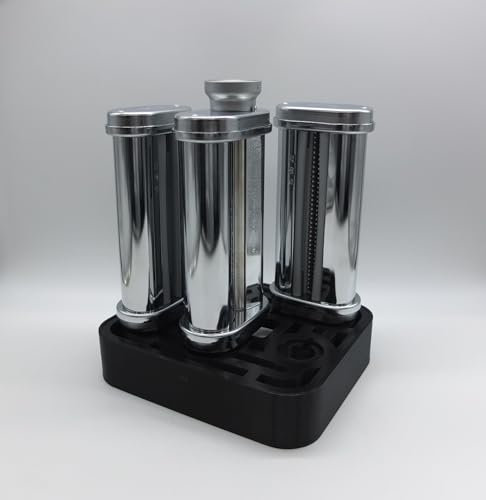 Halter Aufsteller für KitchenAid Nudelvorsatz Pasta für 5 Aufsätze Art Deco Sti (Black)