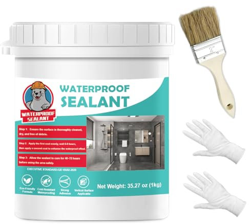 WAN2TLK Waterproof Sealant, 35 oz Invisible Agent, Transparent Repairing Leak Adhesive for Roofs, Walls, Bathroom, Shower, Window Sills, Indoor & Outdoor Coating