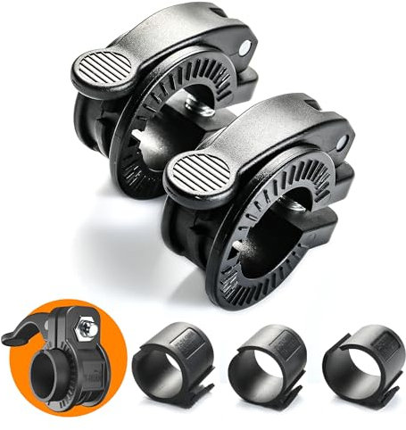 ZY-HUAN Mini Barbell Clips 1 inch I Multi-Size Adjustable Barbell Collar I 1 inch Barbell ClampsIQuick Release Weight Clips Pair of Locking for Dumbbell Bar (BLACK)