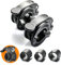 ZY-HUAN Mini Barbell Clips 1 inch I Multi-Size Adjustable Barbell Collar I 1 inch Barbell ClampsIQuick Release Weight Clips Pair of Locking for Dumbbell Bar (BLACK)
