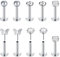 Briana Williams 10er Edelstahl 6mm Lippenpiercing Stecker eingefügt mit Kugel Ohr Tragus Labret Helix Piercing Schmuck Schmetterling