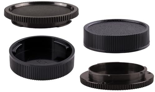 LR Kameragehäuse und hintere Objektivabdeckung, kompatibel mit Leica R-Mount LR Objektiv und Kameras, für R50 R3 R5 SL2 Kamera (2 Stück)