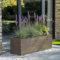1.2m/1m/75cm/70cm Zinc Galvanised Trough Planter | No Assembly Needed | Lightweight (Antique Gold, L75cm x W32cm x H32cm)