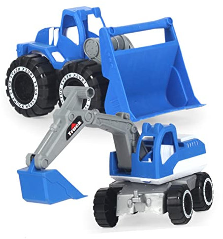 BESPORTBLE 3Stücke Fahrzeuge Bagger Sand LKW Und Bulldozer Simulationstechnik Für Jungen Strand Und Sandspielzeug