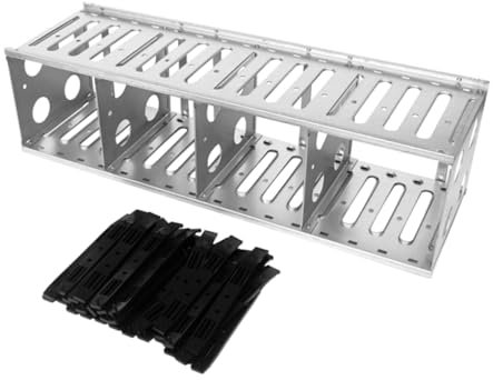 Lurrose 1 Satz Festplatten käfig extern fahren hart Gestell Festplatten-Rack Disk-Rack Festplattenkäfig Festplattengehäuse Rostfreier Silber