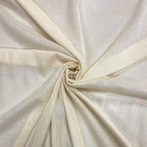 0.5m Natural Muslin Cloths for Cooking, Cheese Cloths for Straining - 100% Cotton Cloth by the Metre, Grade 90 – 140cm / 54 Wide for Cooking, Baking, Embroidery, Crafts - by SAMASIA