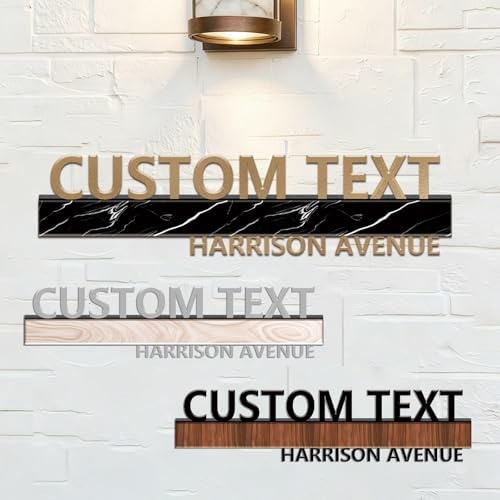 Custom Outdoor Address Plaque - Personalized House Number Sign for Mailbox & Wall, Weather-Resistant