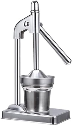 Exprimidor Manual Acero Palanca - Naranja Limón Granada Extractor | Profesional Cocina Bar Casa Restaurante Robusto Metal Limpieza Fácil Fruta Herramienta Pesado Comercial