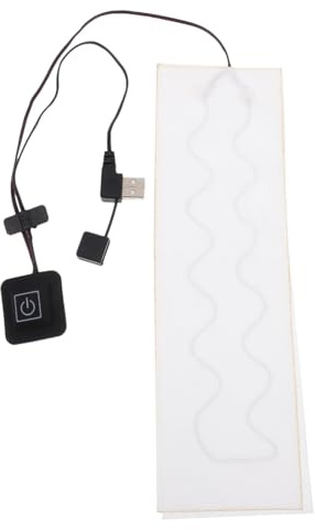 GALPADA Piastra Riscaldante USB in Fibra di Carbonio per Scaldacollo Elettrico, Ricaricabile 5v/2a, Temperatura Regolabile 35-55℃, per Sciarpe e Guanti Invernali