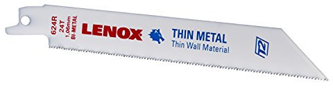 Lenox 20568-624R Lame de scie sabre 24 dents 0 V Blanc Lot de 5