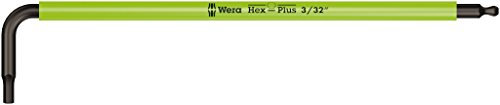 Wera 05022631001 950 SPKL Clés mâles coudées Multicolore, system. impérial, 3/32 pouce, Noir/light Vert