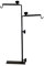 Komodo Double Light Stand with Tightening Bolts & Heavy Bottom Plates Adjustable Provides Heat & Light for Tortoise Tables