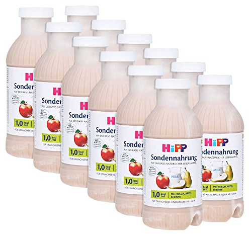 Hipp Sondennahrung normokalorisch 12x500ml, Milch. Apfel und Birne