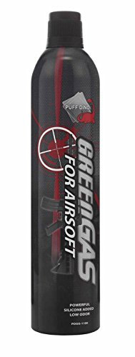 Airsoft greengas Puff Dino botella 450 ml (con lubricante) para pistolas de ABS
