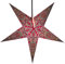 GURU SHOP Faltbarer Advents Leucht Papierstern, Weihnachtsstern 60 cm - Calea Blau, Papiersterne 60 cm
