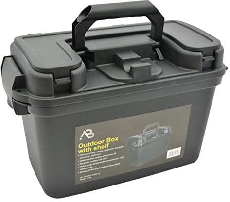 AB Robuste Outdoor Box aus Kunststoff (Schwarz/38,0 x 19,0 x 24,0 cm)