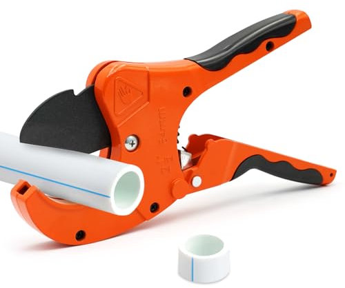 Svauoumu PVC Rohrschneider 63mm, Manueller Rohrschneider Kunststoff, PE Rohrschneider zum Schneiden von PVC Rohr, CPVC Rohr, PE-X Rohr, PE Rohr, Professioneller Kunststoffrohrschneider