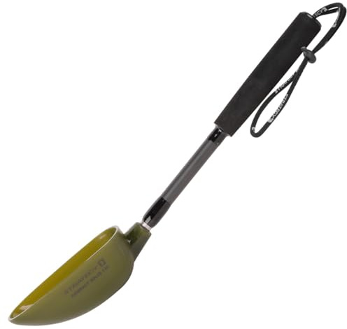 Strategy Bait Spoon Wide Solid 9,5x21cm - Futterkelle zum Karpfenfischen, Futterschaufel für Boilies & Pellets, Schaufel zum Anfüttern, Boilieschaufel
