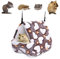NganSuRong Hammock Nest Hamster Ferret Guinea Pig Rat Mice Squirrel Pet Bird Bed Toy Warm Mini House Cave Hanging Cage Coffee (L(22 * 21CM))