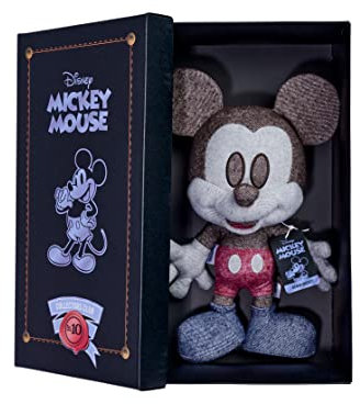 Simba 6315870309 - Disney Denim Mickey Mouse, Sammler Plüschtier in Geschenkbox, Nr. 10 der Kollektion von 12, Amazon Exclusiv, 35cm Plüschfigur, Sammlerstück, ab den ersten Lebensmonaten geeignet