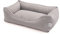 DAILY PET Hundebett Mittelgroße Hunde – Waschbar – Flauschig Hundekorb – Kratzfest – Wasserdicht – Robust Hundesofa – Hundekissen M 75 x 55 x 20 cm – Grau