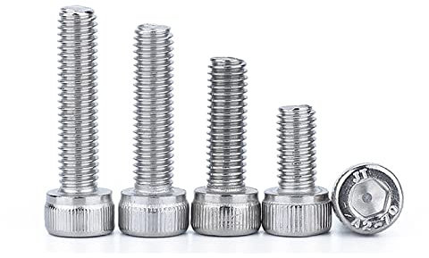 DUO ER M2 2mm SS Allen Perno/Tornillo (Size : M2x12mm 10pcs)