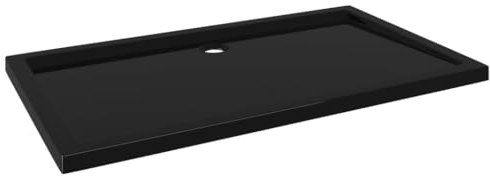 Red Cup Living vidaXL Duschwanne, rechteckig, ABS, 70 x 120 cm, Schwarz