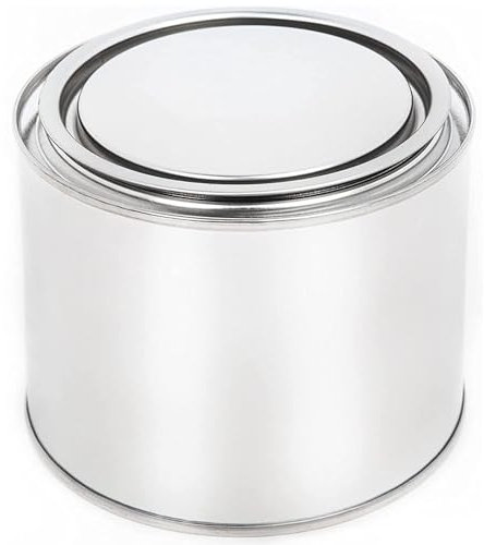 BenBow 4 bidons de 500 ML avec Couvercle à Pression - Récipient Rond Vide hermétique et Opaque pour Le Stockage
