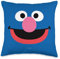 Sesame Street Grover Face Throw Pillow, 16x16, Multicolor