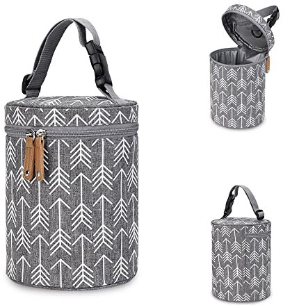 DZOZO Insulated Baby Bottle Bag - Portable Breastmilk Cooler and Thermal Carrier Tote for Storage and Transport