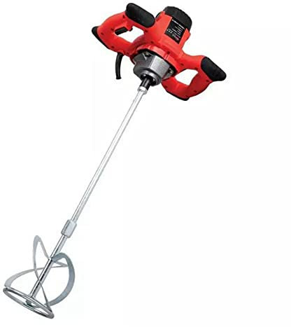 Toplionace 220V 1500W Elektrischer Betonmischer, Hand Beton Mörtel Betonfarbe Mischmaschine