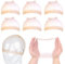 6 Stück Perückenkappe, ultradünne Perückenkappe, transparente und atmungsaktive Perückenkappen für Frauen, HD Wig Cap