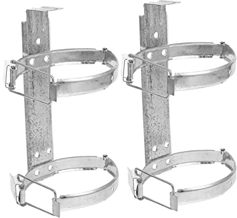 VARAKA 8 Pezzi Estintore a cremagliera Estintore per Auto da casa Camion Estintore Estintore Cinghia Metallica Staffa Estintore Organizzatore Estintore Montaggio a Parete