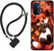 Sunrive Coque Compatible avec Oppo A93 5G/A54 5G/A74 5G,TPU Étui Housse Protecteur Souple Gel Mat Back Cover Mignon Motifs Antichoc Case(Le Renard Feuille d'érable)+1x Universelle Dragonne