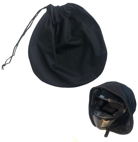 Helmet Bag Motorcycle Ski Hood Storage Bags with Drawstring Locking, Folding Large Storage Helmet Organization Backpack Lightweight for Motorcycle,Welding,Ice Hockey,Motorbike,52 X 46 cm(Black)