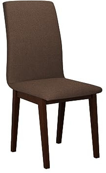 Mirjan24 Esszimmerstuhl Lizubo I, B:43 x H:90 x T:51 cm, Polsterstuhl Rahmen aus Buchenholz Gepolsterte Sitzfläche aus Stoff Stuhl für Arbeitszimmer Esszimmer Küchenstuhl (Nuss/Soro 28)