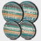 Family Rustic Style Round Metal Hob Covers Set of 4 Stove Cooker Hob Covers for Cookers Gas Stove Protector Cookware Accessories Modern Cooktop Decor