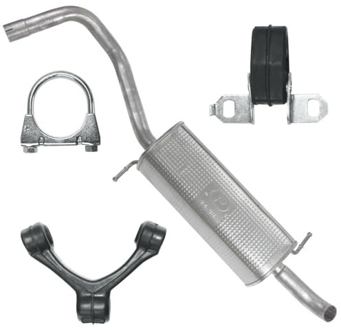 Polmo Schalldämpferset Auspuff Endtopf für Seat Ibiza 4 IV 6J 2010-2017 1.2 TSI