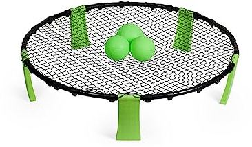 Livoo - Roundnet Kit JE001 - från 8 år, från 2 spelare, 1 träningsboll 12 cm, 2 tävlingsbollar 9 cm