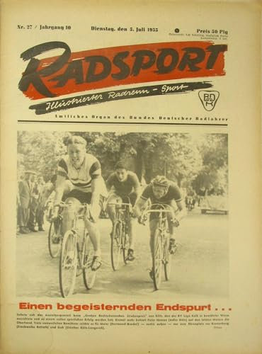 Radsport. Illustrierter Radrenn-Sport Nr. 27 vom 5. Juli 1955