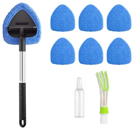 Kit de brosse de nettoyage de pare-brise, brosse de pare-brise | Brosse de nettoyage de vitres pour la maison et la voiture - Nettoyant pour vitres automatique, essuie-glace intérieur et extérieur