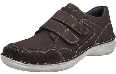 Josef Seibel Herren Kletthalbschuhe New Anvers 85,Weite K (Extra weit),Wechselfußbett,Freizeitschuhe,Klettverschluss,Moro,43 EU