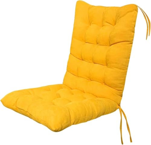 Eivdru Coussins pour chaises de jardin, 45 x 100 cm, coussin avec dossier pour chaises de terrasse, doux