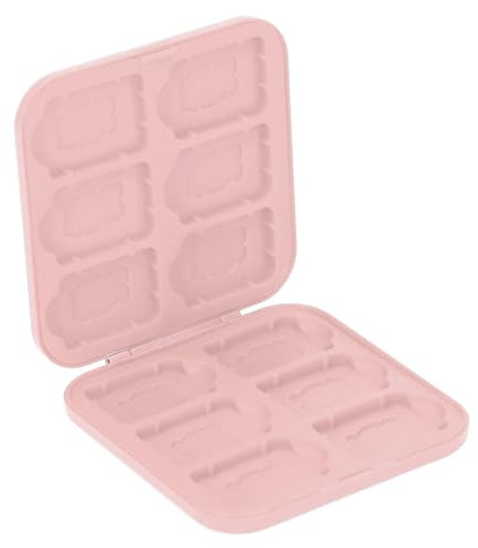 Box de Almacenamiento de Tarjetas de Juego Protective 12 Slots Soptor de Tarjetas de Juego con una Carcasa de PC de Gran Capacidad para SDHC (PINK)