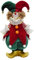 Fenteer Weihnachtsclownpuppe, Weihnachtsdekoration, Freundgeschenk, Wohnkultur, Weihnachtsfigur, Weihnachtsschmuck für Sofa, Innentisch, Stehender Clown