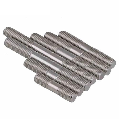 PLLJIAXUAMCLNL Doppelte Bolzenschrauben aus Edelstahl, Stangenschrauben aus Edelstahl 304 mit Doppelgewinde (M6×40mm，10 pcs)