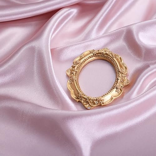 Yiemoge Toile de fond en satin pour photographie - Tissu brillant pour biens, artisanat, bijoux, cosmétiques, séance photo alimentaire et pose à plat (rose, 150 x 100 cm)