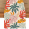 Tropische Palmenblätter Sommer Tischläufer, Grüne Blätter Monstera Tischband, Sommer Küche Dekoration Drinnen Urlaub Party Tischdeko für Hochzeit, Geburtstag, Gartenparty, 40 x 100 cm